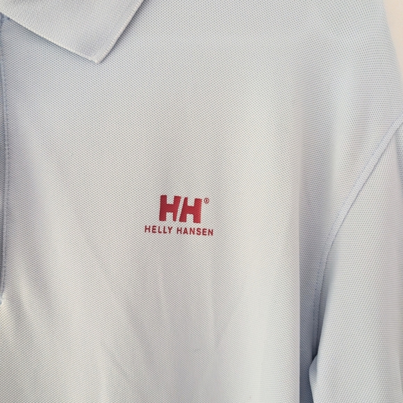 Helly Hansen Women's Light Golf / Tennis Blue Polo Shirt - Size Large - Picture 3 of 8